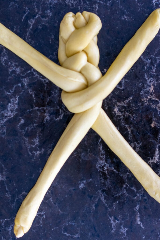 Challah braiding 11