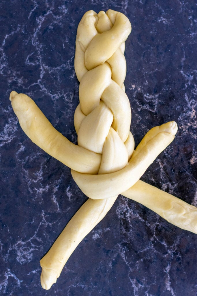 Challah braiding 15
