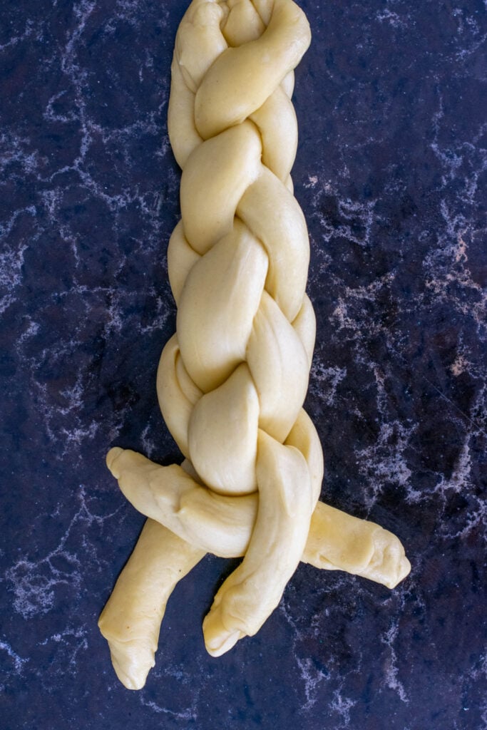 Challah braiding 18