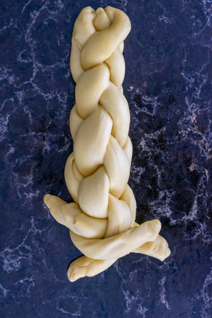 Challah braiding 19