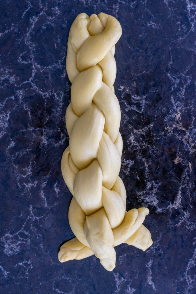 Challah braiding 20