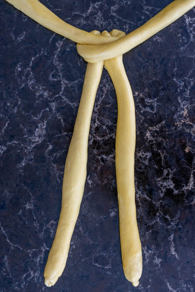 Challah braiding 3