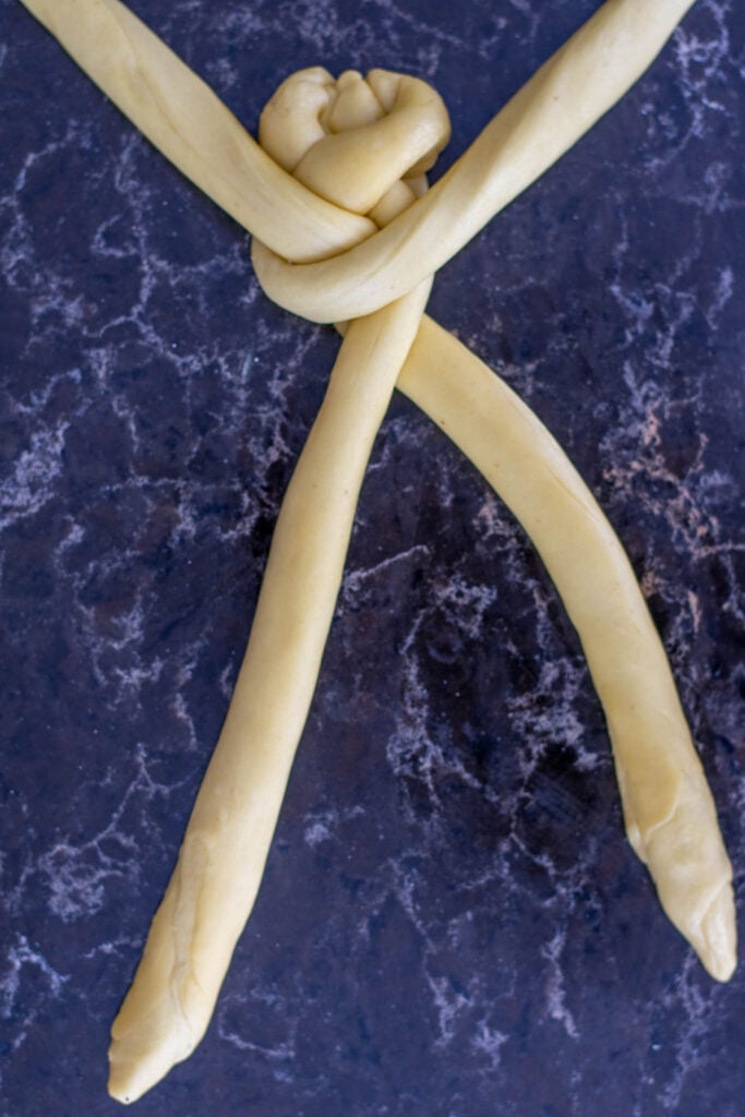 Challah braiding 7