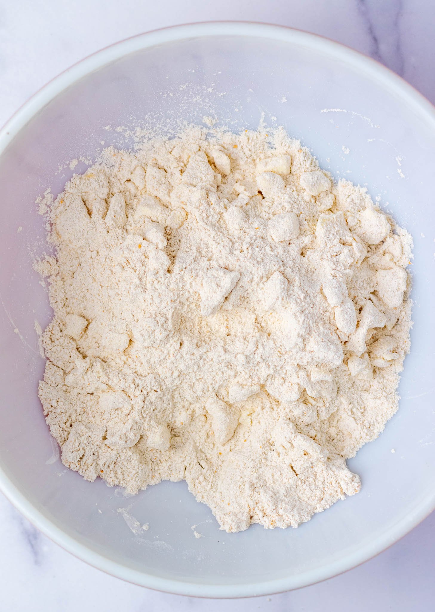 Butter and flour mixed together in bowl