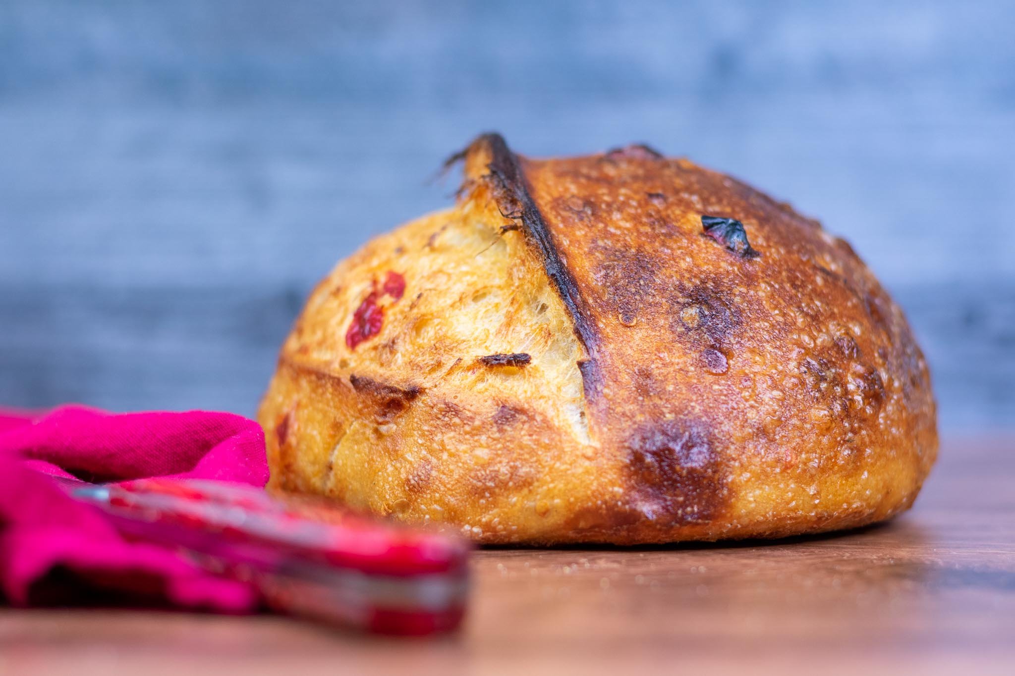 Baked Calabrian Chili and Honey Sourdough Bread