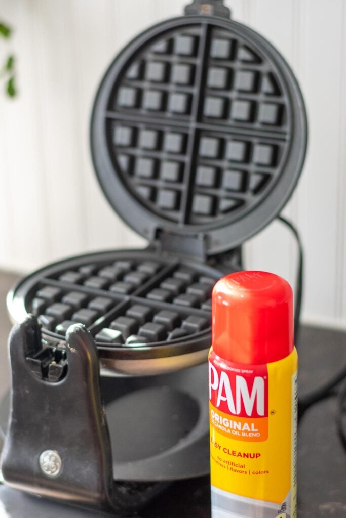 Waffle Maker and non-stick spray