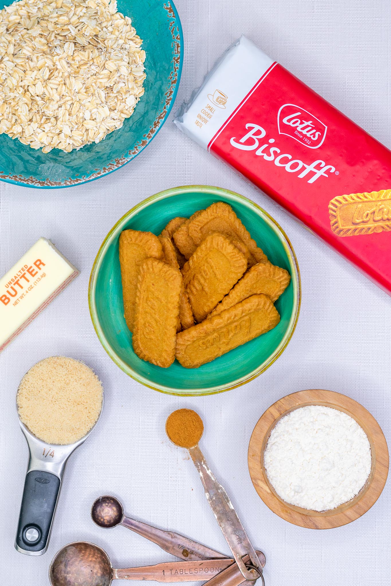 Biscoff streusel ingredients