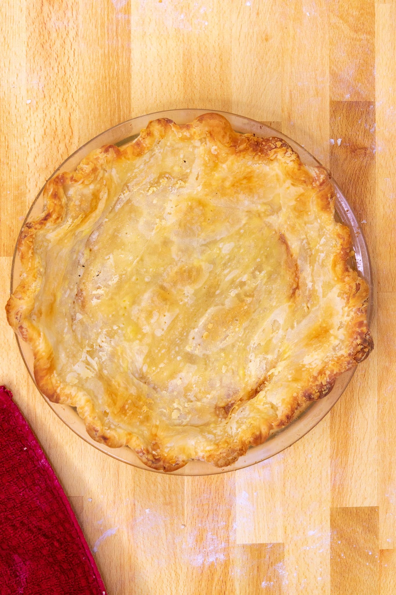 Blind baked sourdough pie crust