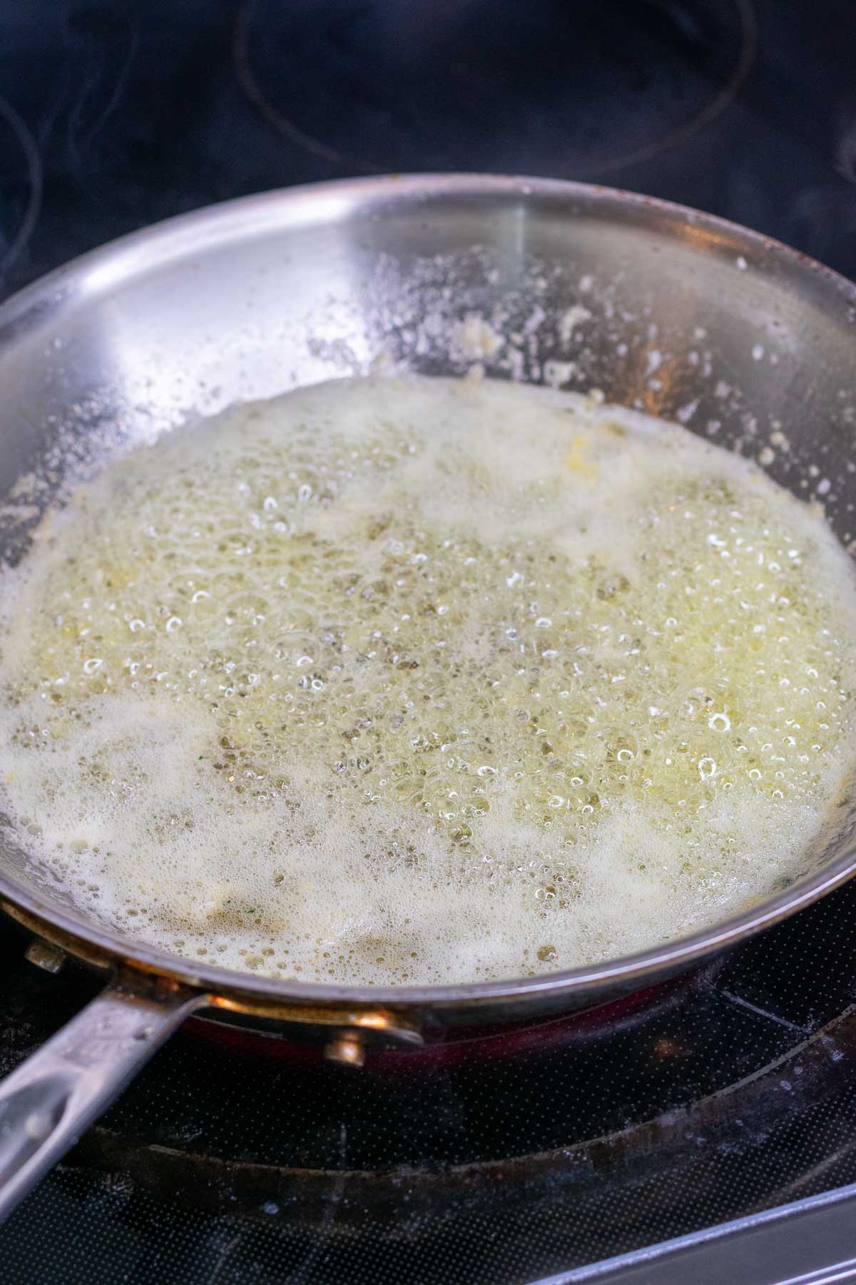 Melting butter in a pan