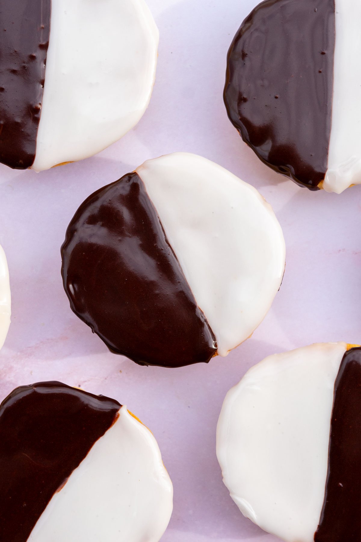 Sourdough black and white cookies