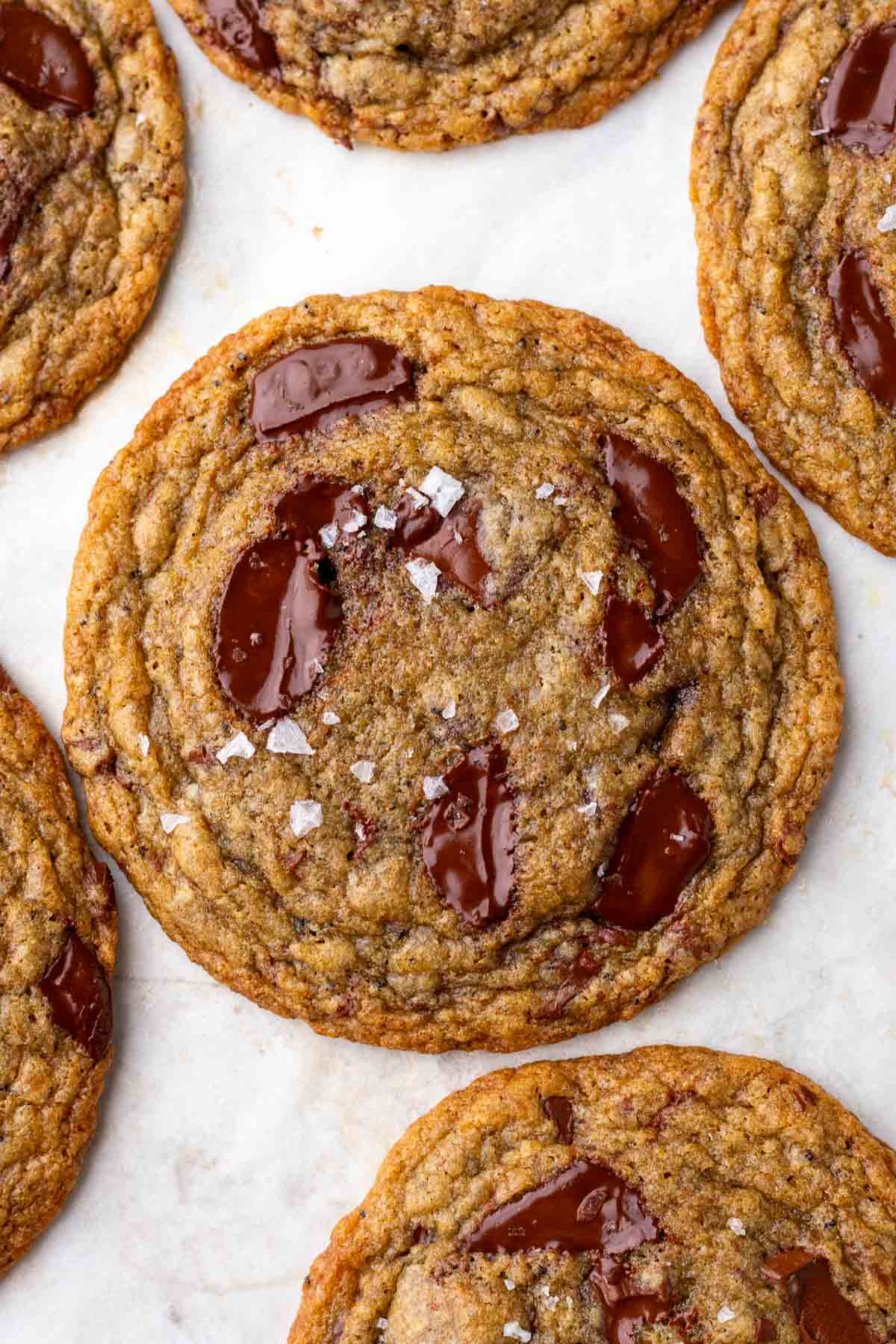 Sourdough rye chocolate chip cookies